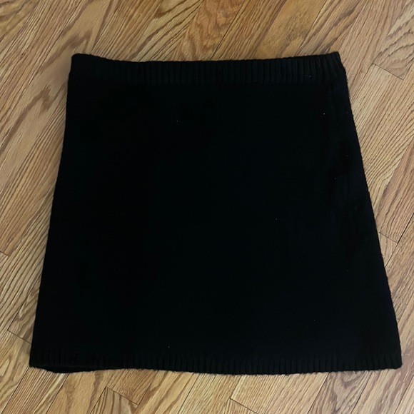 Aqua Black Sweater Mini Skirt - Picture 3 of 4